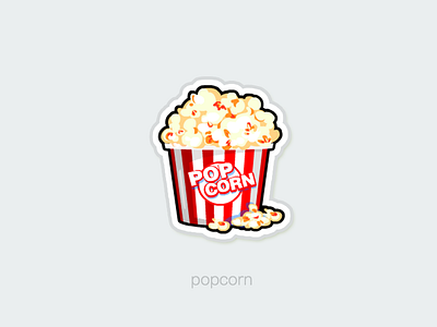 Popcorn icon popcorn