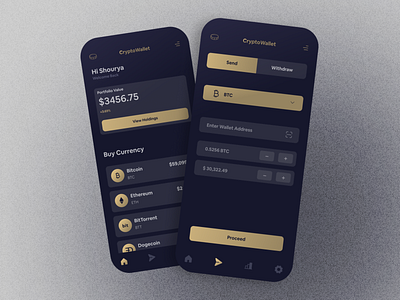 Crypto Wallet UI 🔥