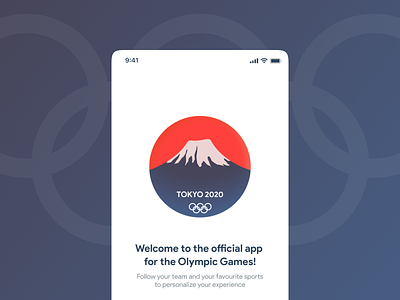 Olympic 2020 Official App 2020 2021 app design clean london minimal olympic olympic 2020 paralympic tokyo ui ux design