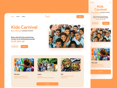 Kids Carnival Web Design