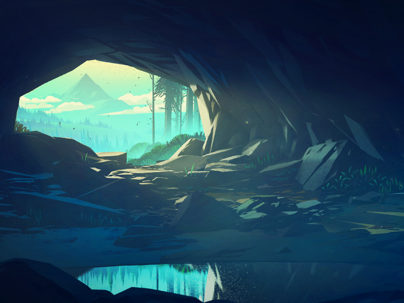Cave by Mikael Gustafsson on Dribbble