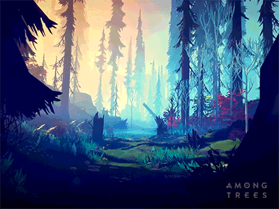 Among Trees 3d among trees birds environment exploration forest stylized survival