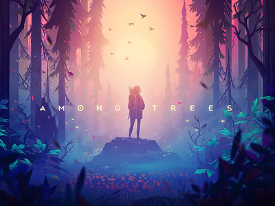 Among Trees - closed pre-alpha 3d among trees character environment forest game illustration survival trees unity