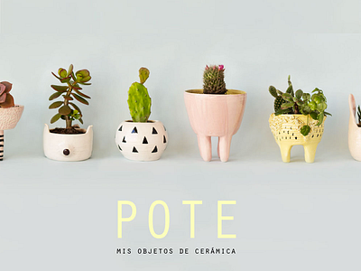 Pote cactus ceramics clay craft plant pot pottery product succulent