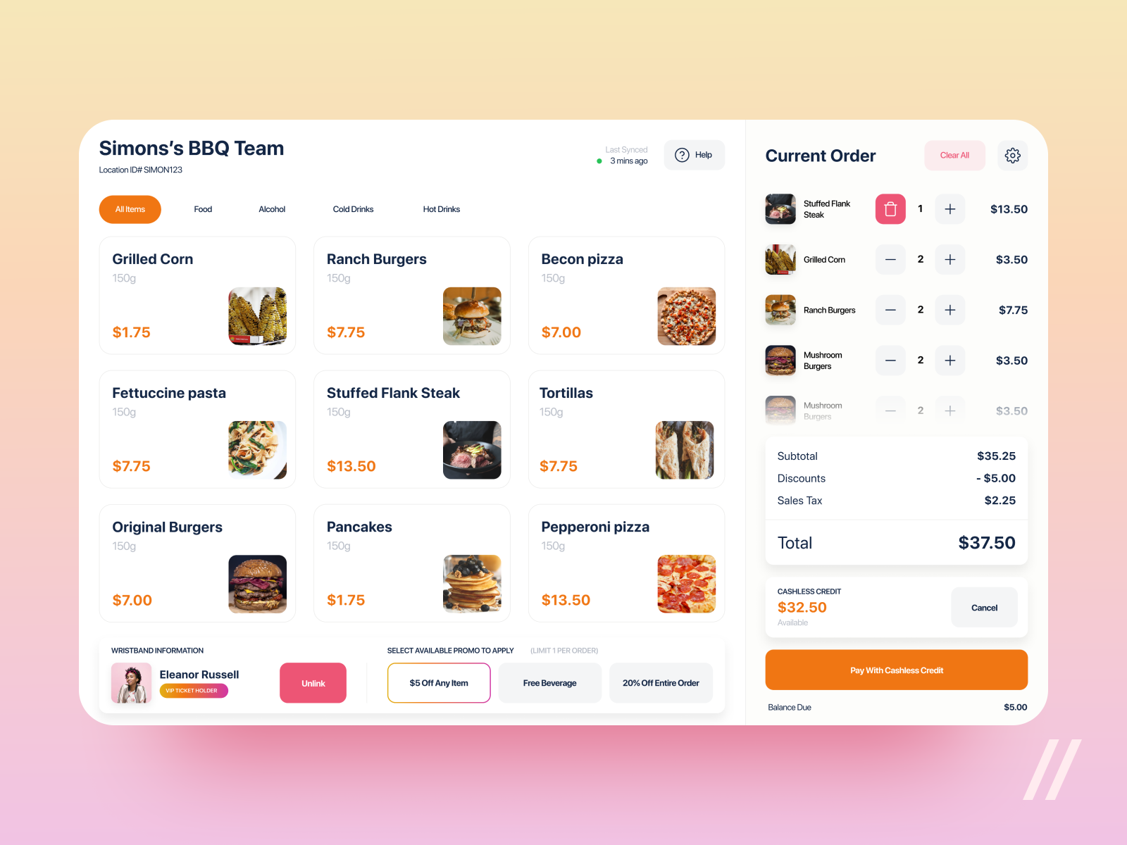 Point of Sale System Design by Kristina Taskaeva on Dribbble