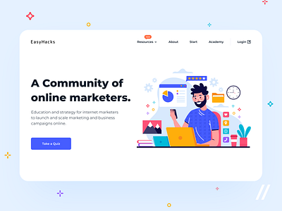 Web-Based Entrepreneurs Landing Page