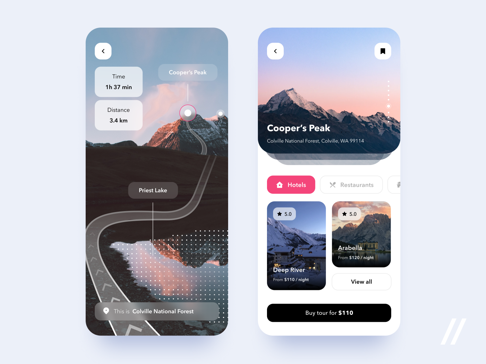 Travel App UI/UX Design By Kristina Taskaeva For Purrweb UI/UX Agency ...