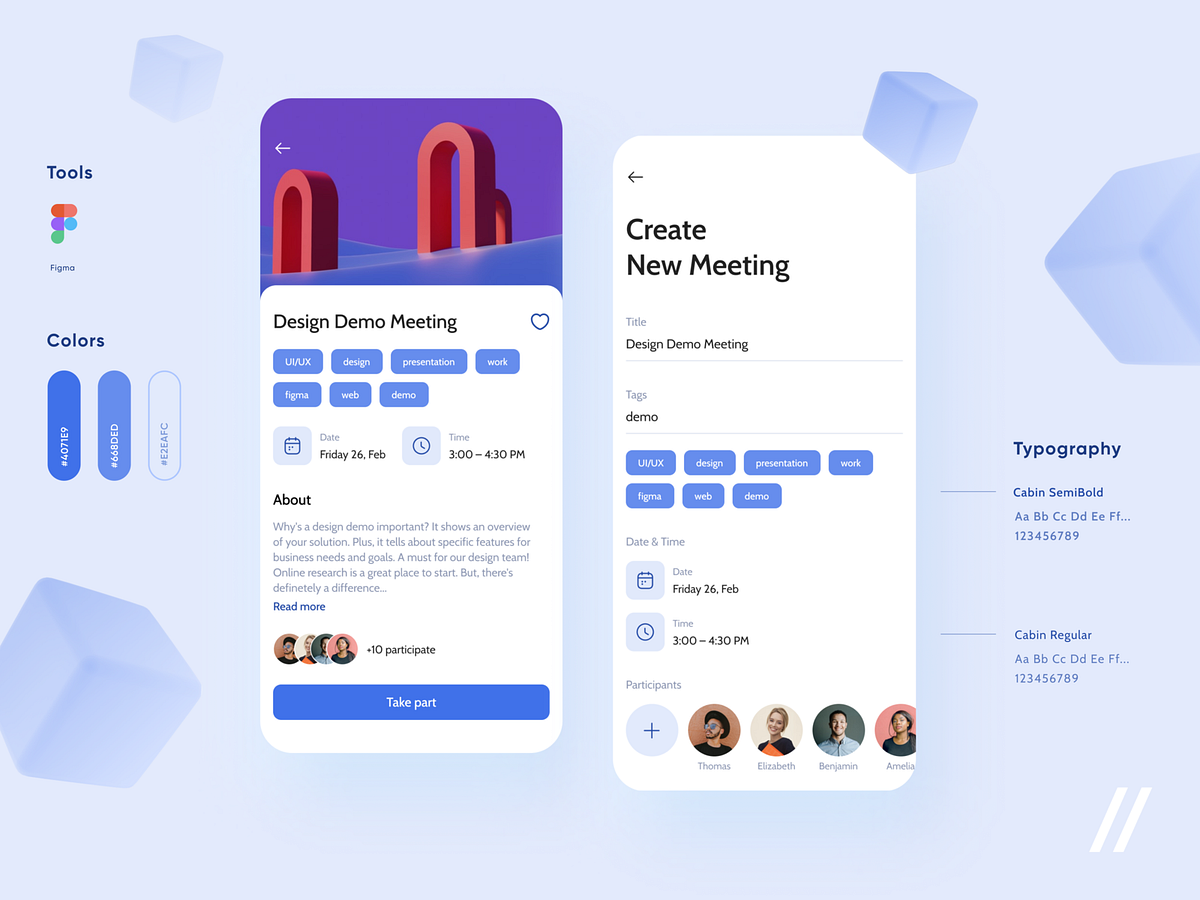 Meeting App by Kristina Taskaeva for Purrweb UI/UX Agency on Dribbble