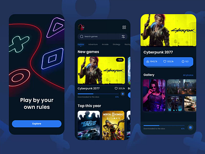 Online Gaming App by 300Mind UI/UX for 300Mind on Dribbble