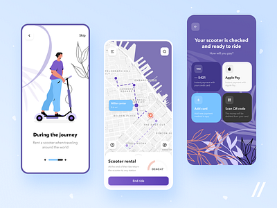 Scooter Rental App Design