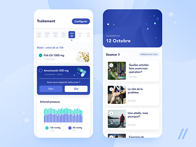 Medical Dashboard App Design app dashboad design health healthcare medical medicine mobile mvp online purrweb react native ui ux