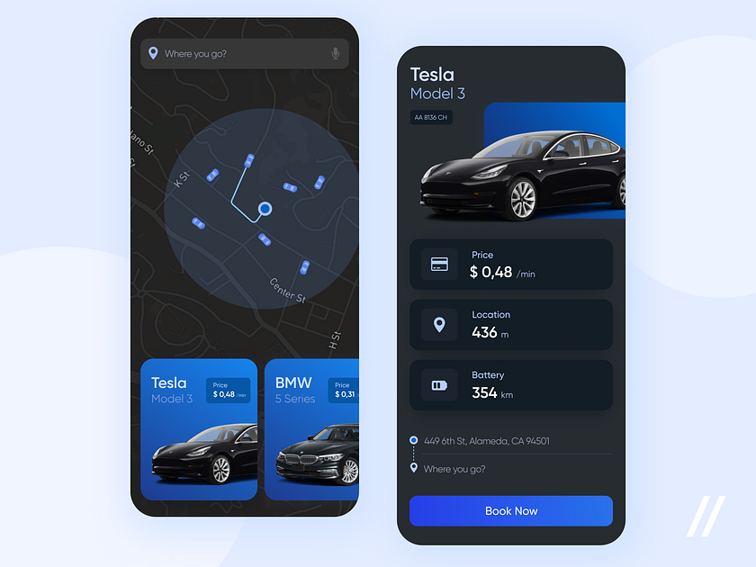 Car Sharing App Design by Purrweb UI/UX Studio on Dribbble