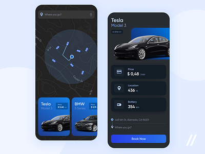 Car Sharing App Design