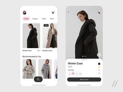 eCommerce Store App Design app commerce commercial design e comerce ecommerce ecommerce app fashion mobile online shop online store purrweb shop store ui ux
