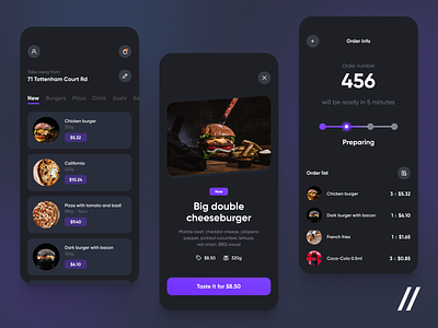 Food Delivery App Design