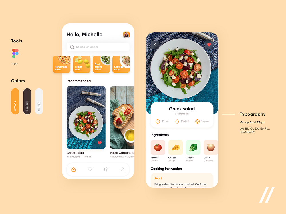 Recipe App by Purrweb UI/UX Agency on Dribbble