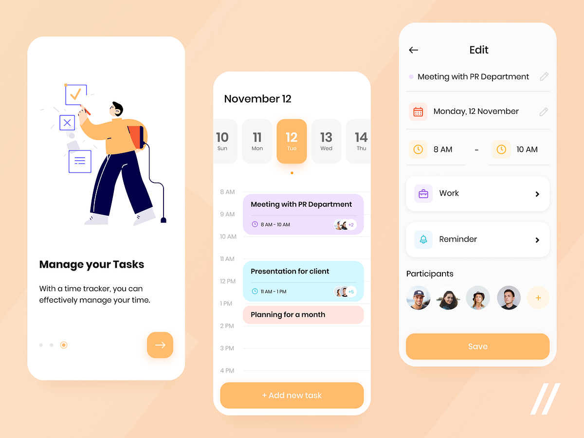 Online Planner App by Purrweb UI/UX Agency on Dribbble