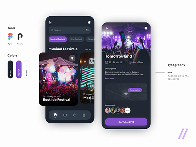 Festivals & Events App by Purrweb UI/UX Agency on Dribbble