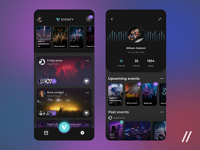 Party & Events Network App by Purrweb UI/UX Studio on Dribbble
