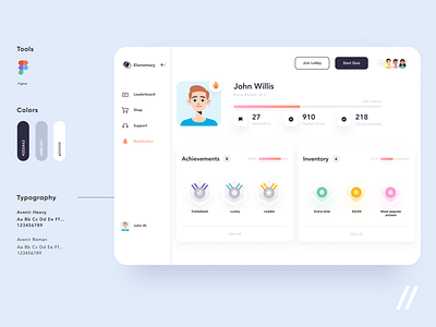 Quiz-based Team Building Platform by Purrweb UI/UX Agency on Dribbble