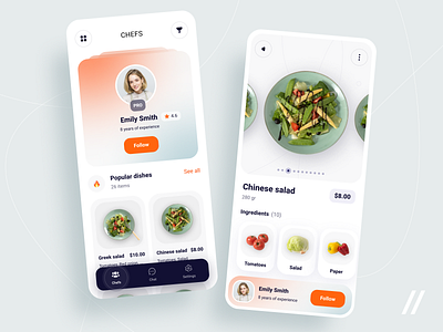 Food Delivery App app chief cooking delivery delivery app delivery service design dish food food and drink food illustration mobile mvp online order purrweb react native startup ui ux