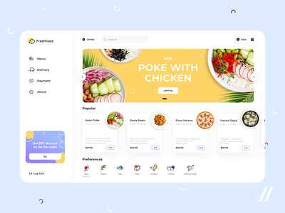 Food Delivery App Design