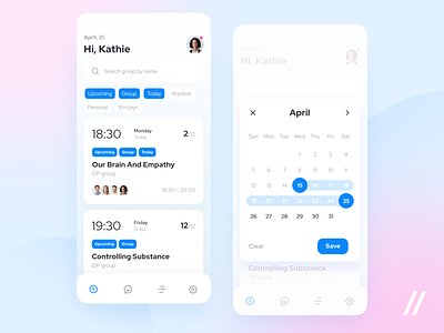 Lecture App app booking calendar design edtech education learning lecture mobile mvp online planner purrweb react native schedule search startup student ui ux