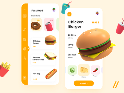 Food Delivery App app burger delivery design fastfood food food and drink food app foodtech illustration menu mobile mvp online order purrweb react native startup ui ux