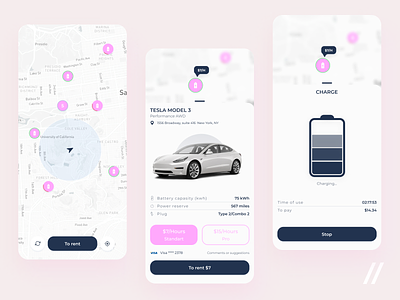 EV Charging App app car charge charging app design electric electric vehicle ev ev charge map mobile mvp online payment purrweb search startup ui ux vehicle