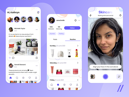 Skin Care App by Purrweb UI/UX Agency on Dribbble