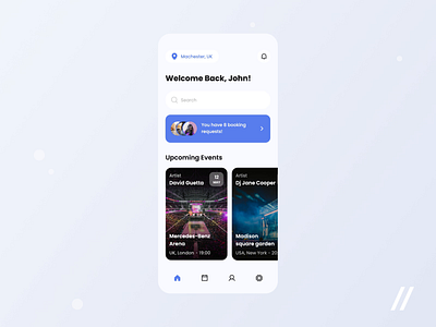 Event Planner App animation app artist booking calendar design event event management event planning mobile mvp online organization planning purrweb react native schedule startup ui ux