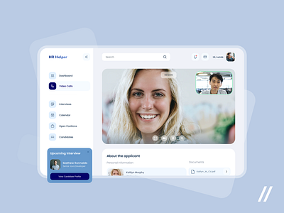 Recruiter App app candidate dashboard design hr hr platform management management system mvp platform purrweb recruiter recruitment startup ui uiux ux video call web website