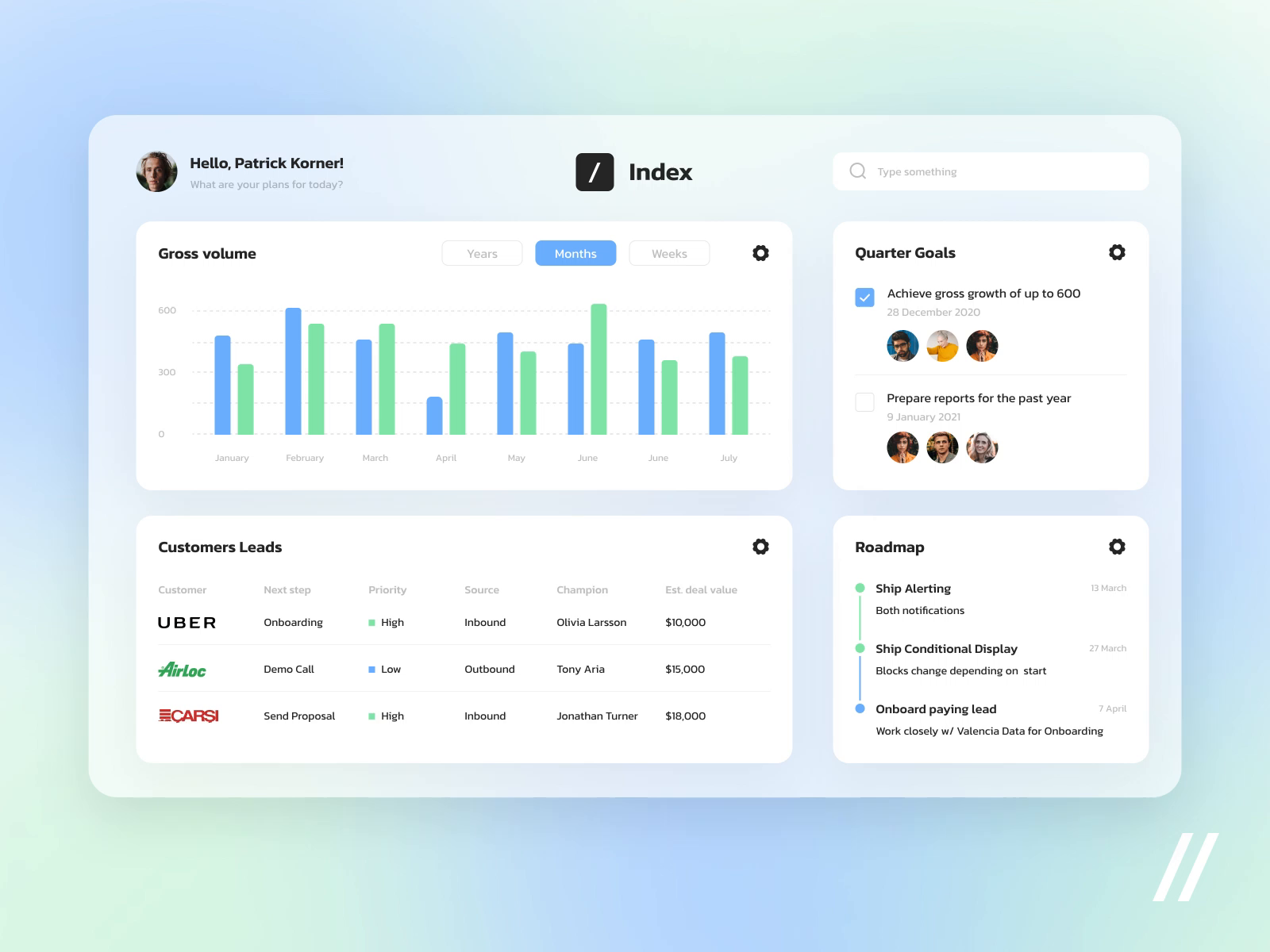 Dashboard Constructor App