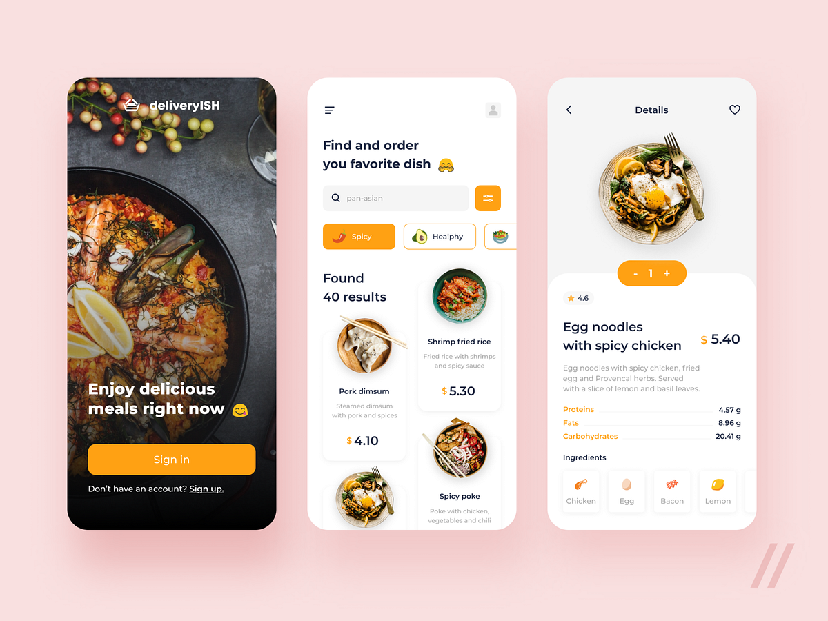 Food Delivery App by Purrweb UI/UX Agency on Dribbble