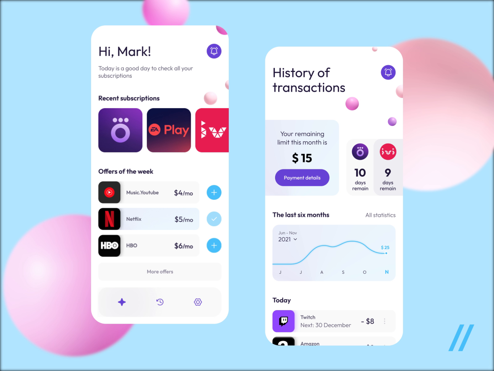 Subscription Management App By Purrweb Ui Ux Agency On Dribbble Subscription Management App By Purrweb Ui Ux Agency On Dribbble