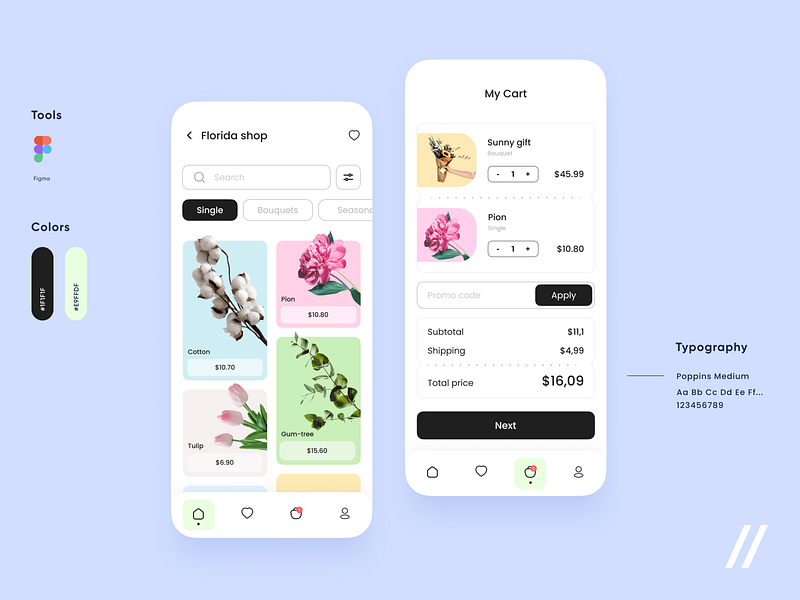 Flower Delivery App by Purrweb UI/UX Agency on Dribbble