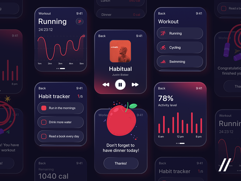 Healthy Lifestyle App by Purrweb UI/UX Agency on Dribbble