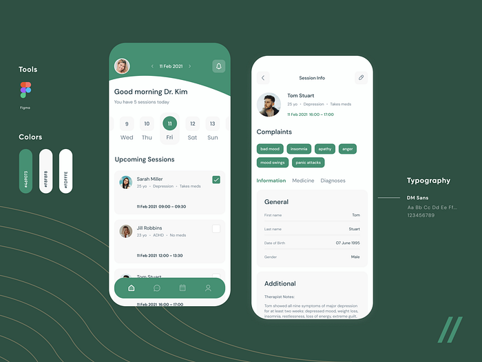 Mental Health App by Purrweb UI/UX Agency on Dribbble