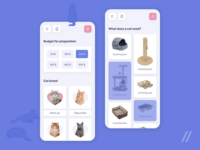 Cat Care App advertisment android app animation app app screen design interface ios app mobile mobile app mobile app design mobile app screens mobile apps mobile ui mobileapp mobileui ui ui design uiux ux ux ui design