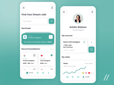 Job Search App by Purrweb UI/UX Agency on Dribbble