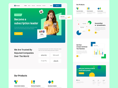 Subscripta - Saas landing page