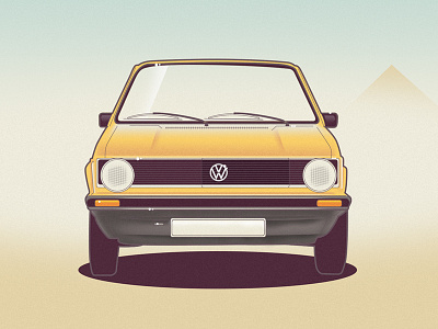 VW Golf 1 car golf illustration vector vw