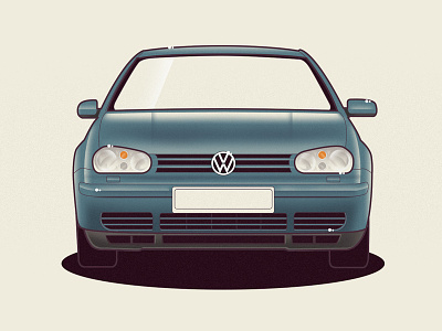 VW Golf 4 car golf illustration vector volkswagen vw