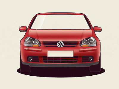 VW Golf 5 car golf illustration vector volkswagen vw