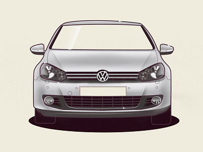 VW Golf 6 car golf illustration vector volkswagen vw