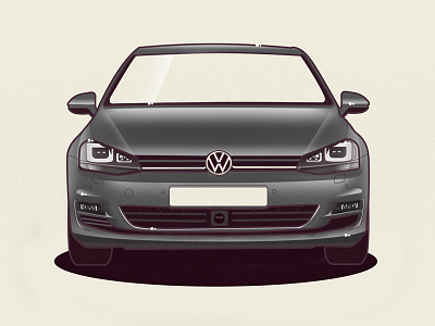 VW Golf 7 car golf illustration vector volkswagen vw