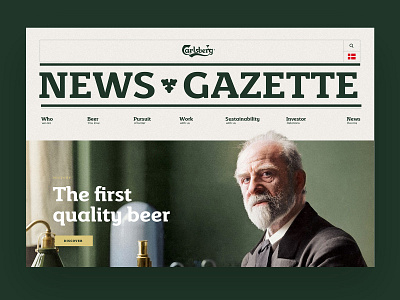 Carlsberg News carlsberg design desktop news ux website