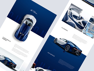 Bugatti car design inspiration layout ui ux web website