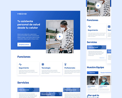 Medical Web App design medical minimal ui ux