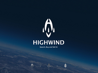 Highwind.ai - AI Brand Logo Design ai branding cis design graphic design illustration logo logo design